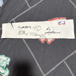 James Harden Game Worn Sleeve Authentic, Signed James Harden Sleeve Game Worn 