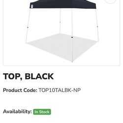 Z-Shade 10x10 Black Pop-Up Canopy – Like New