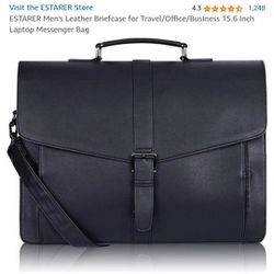 Mens Leather Laptop Bag New 