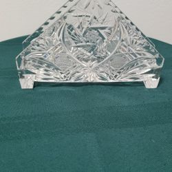Vintage Glass Napkin Holder 