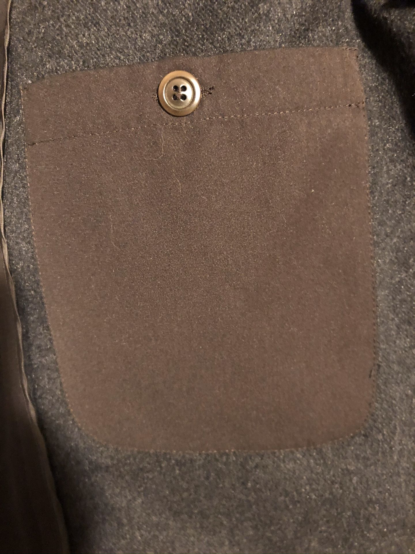 Zegna Cashmere Lined Coat L