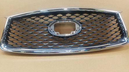 Front Bumper Upper Grille Chrome W/O Emblem For Infiniti QX50 2019 - 2020
