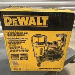 DEWALT Pneumatic 15-Degree Coil Corded Siding Nailer (M: DW66C-1)