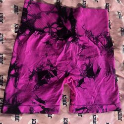 Pink Tye Dye Shorts Size L/XL