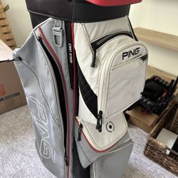 PING Traverse Golf Cart Bag, + 3 Clubs