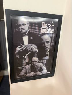 Framed The Godfather Movie Poster Wall Art – Marlon Brando