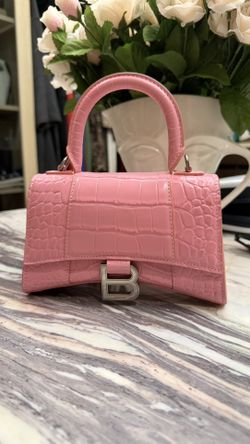 Balenciag XS hourglass top handle bag