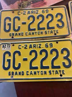Vintage Arizona Plates 