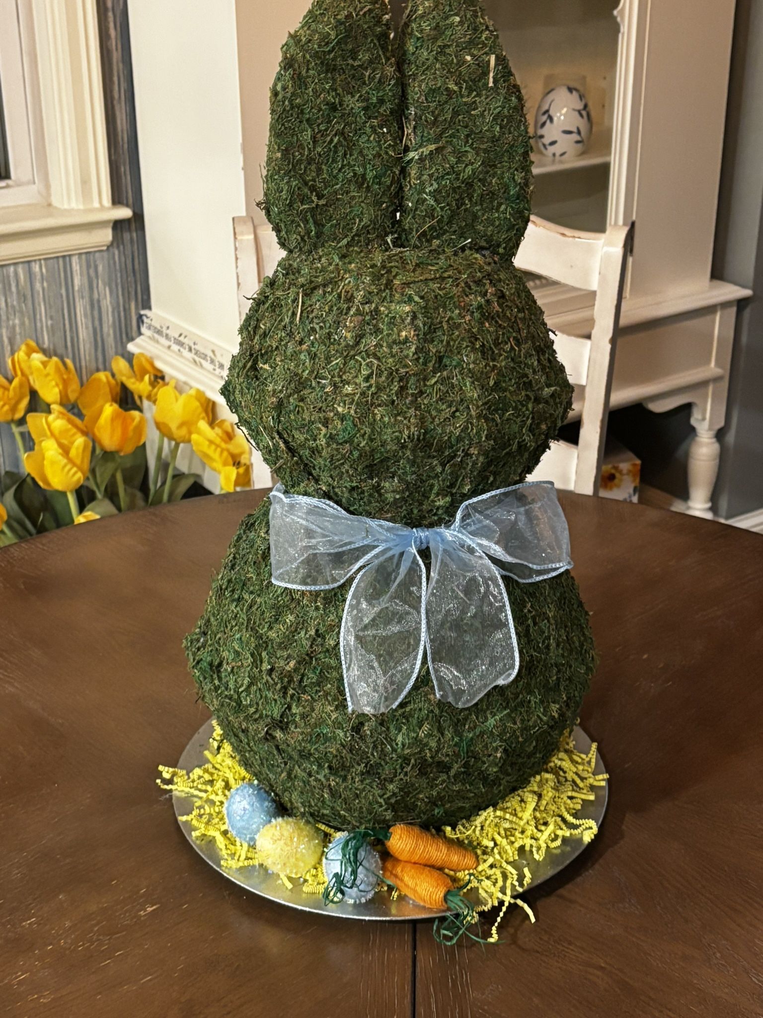 Moss Easter Bunny Centerpiece