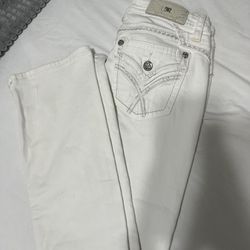White Bootcut Jeans (Miss Me)