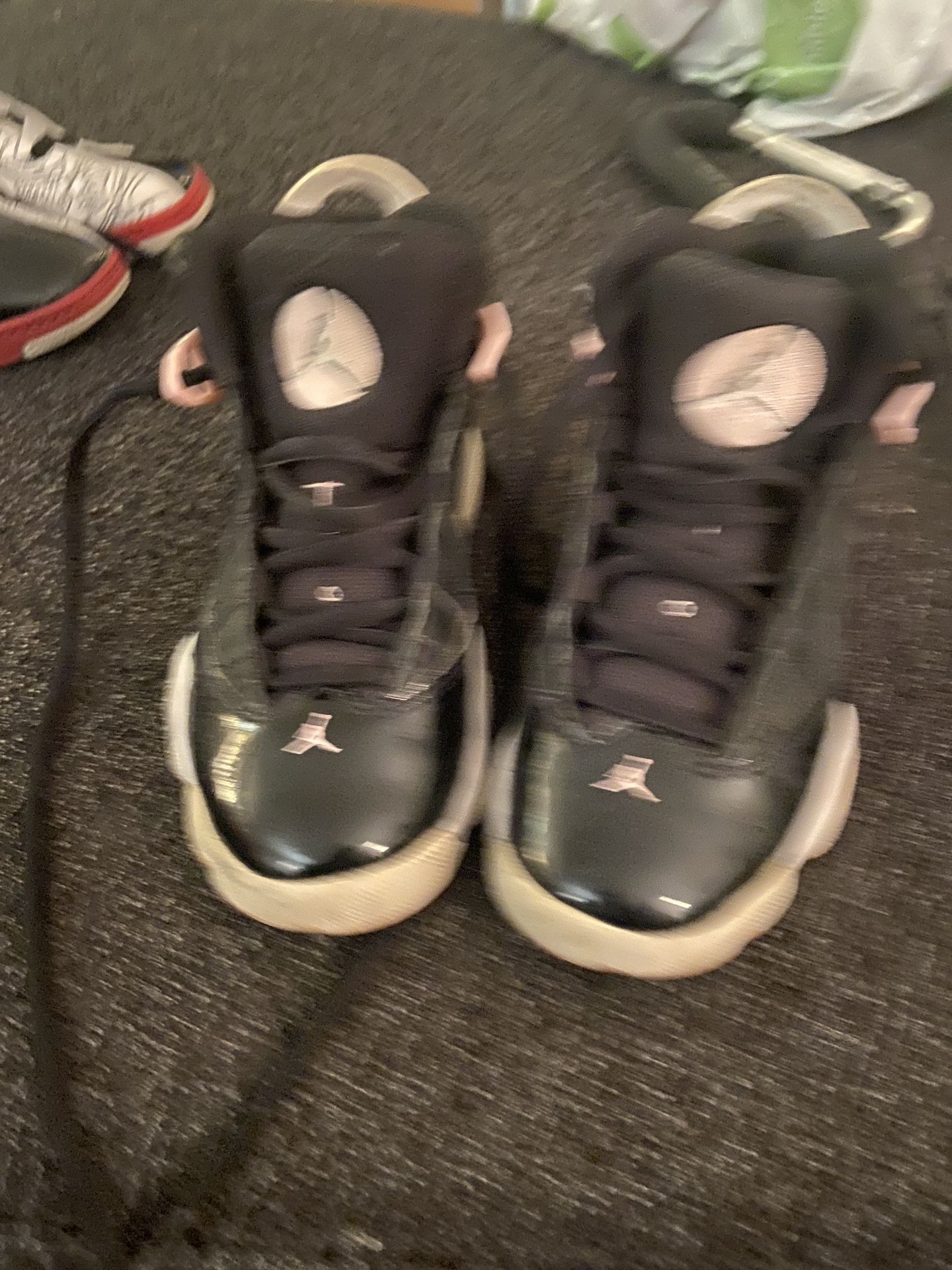 Kids Air Jordan 6 Rings – Size 12C – Black