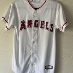 Anaheim Angels White Coolbase Youth Jersey Size Large