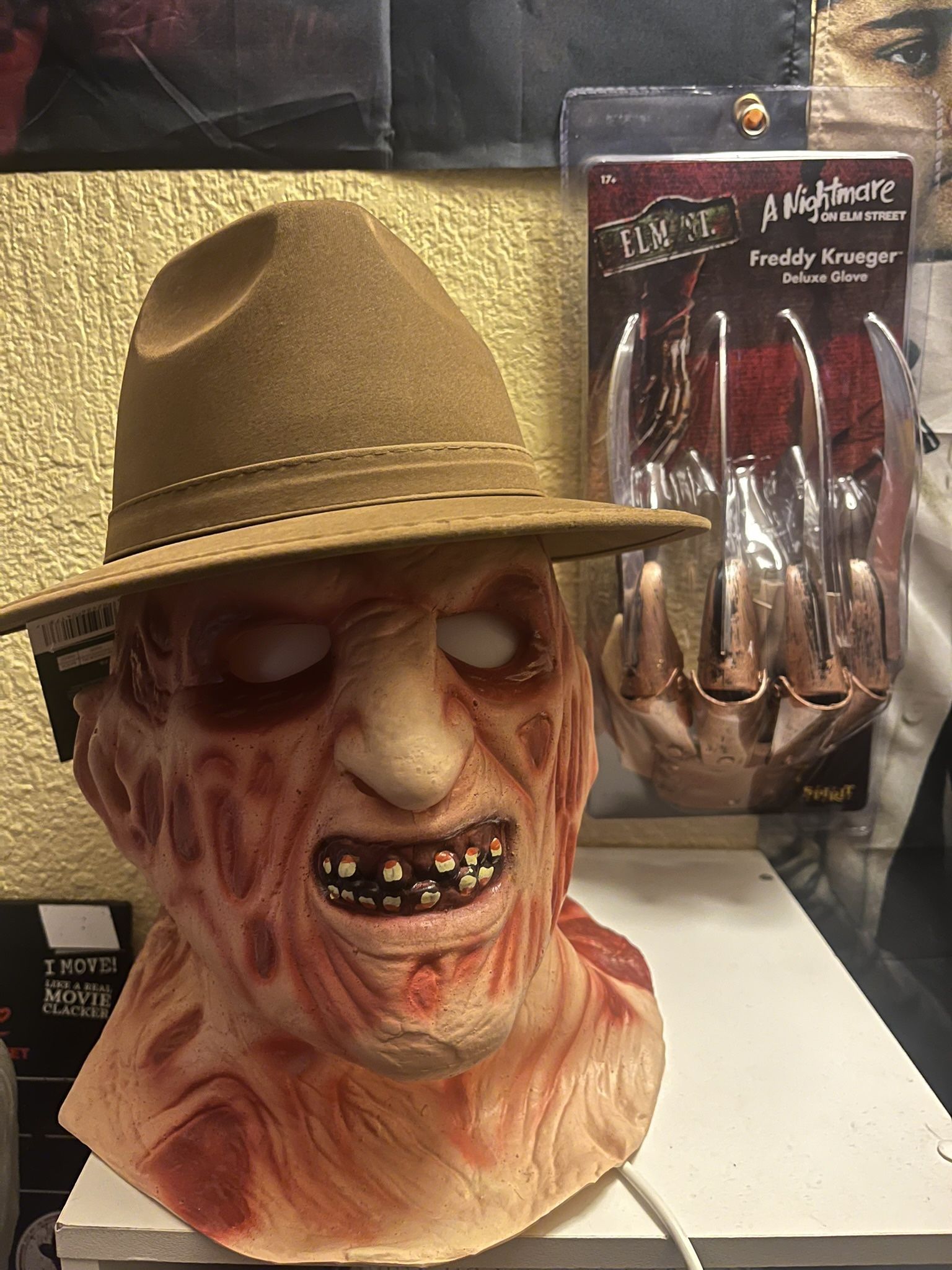 FREDDY KRUEGER Mask, Hat & Glove (New)