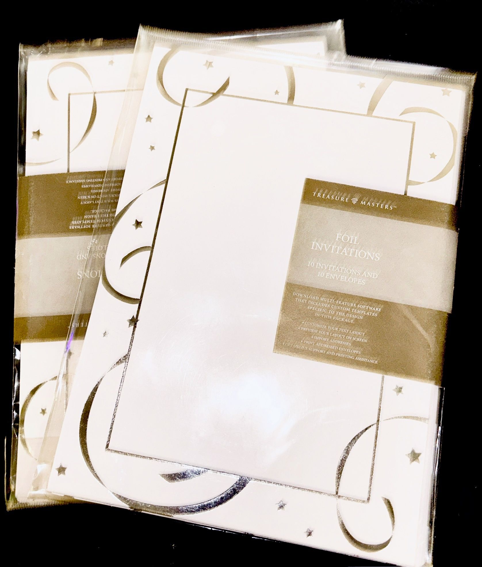 Treasure Masters Foil Invitations