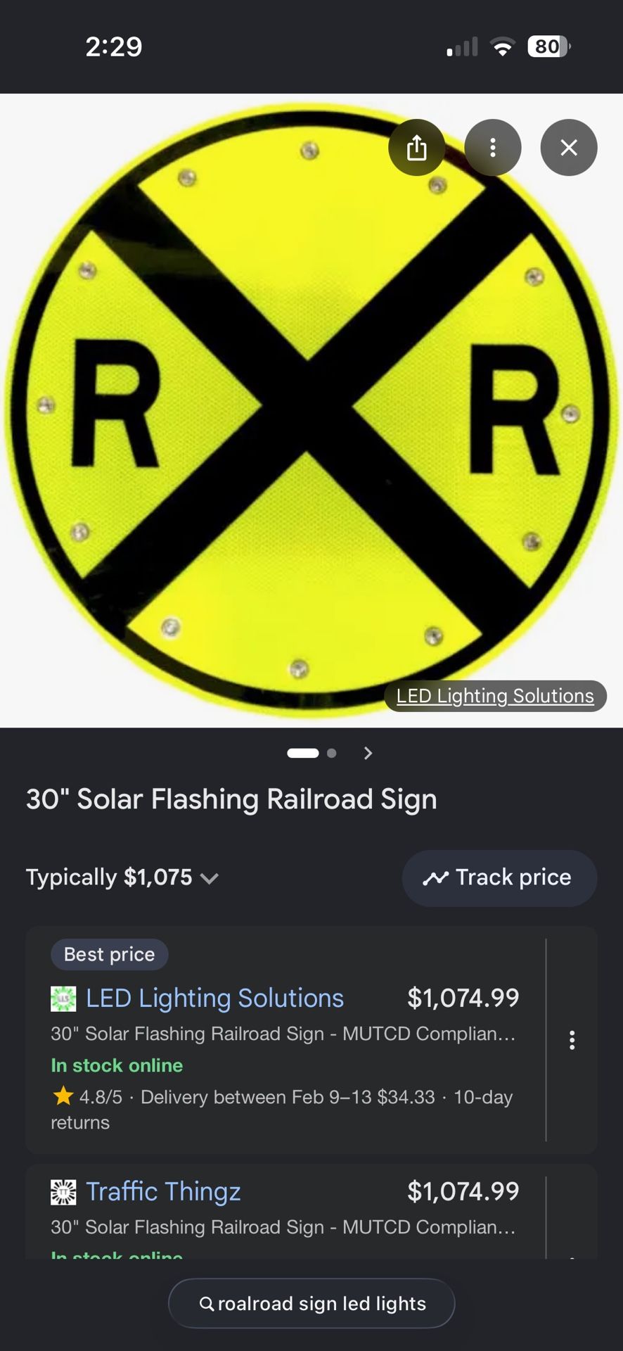 Tutored Railroad Sign