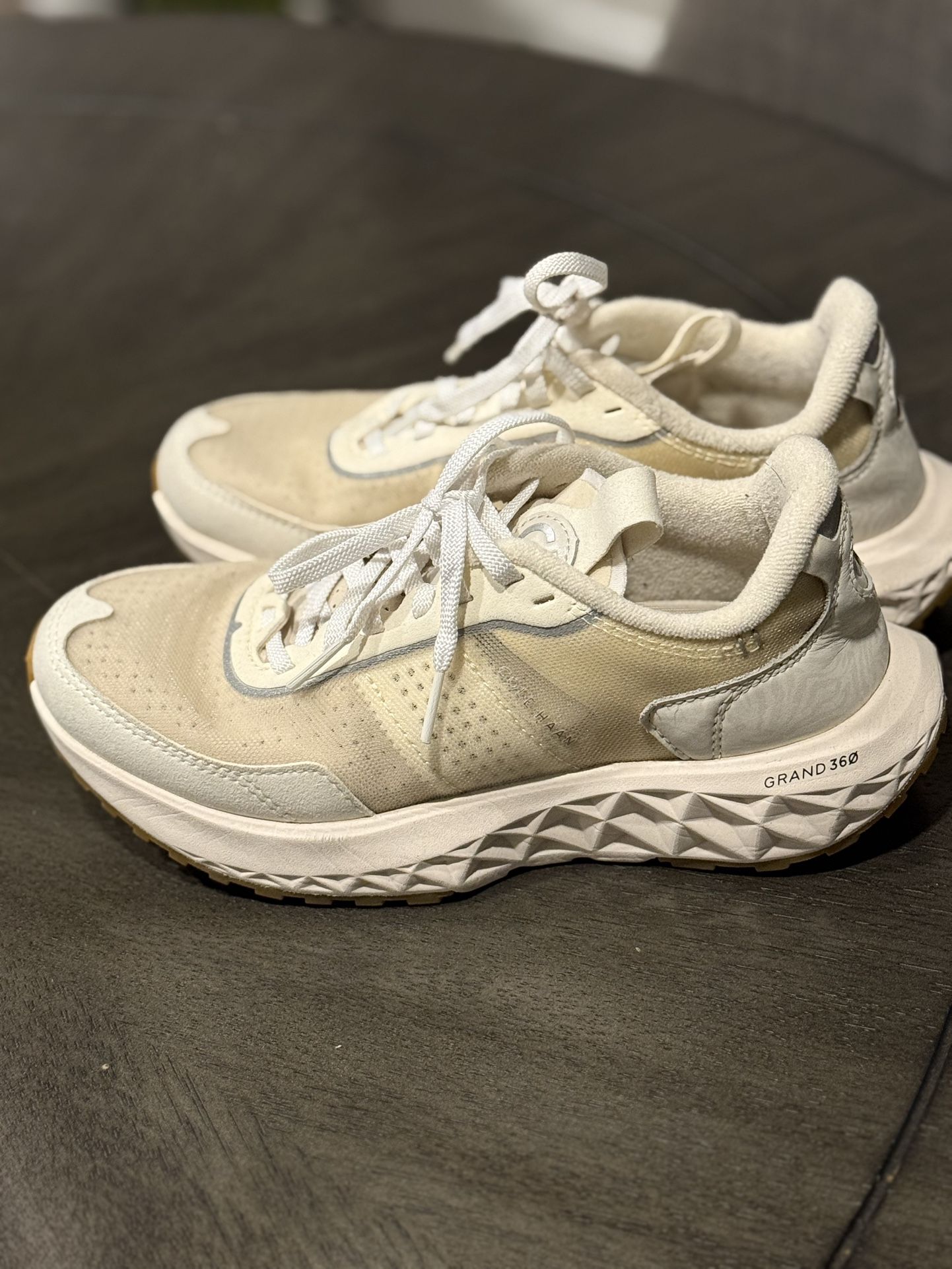 Cole Haan Women's ZeroGrand Outpace 3 Ivory/Egret Running Shoes