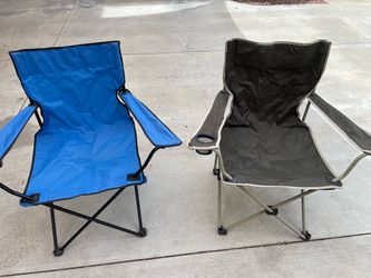 Folding camping chairs