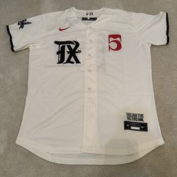 Cream #5 Seager Texas Rangers City Connect Jersey