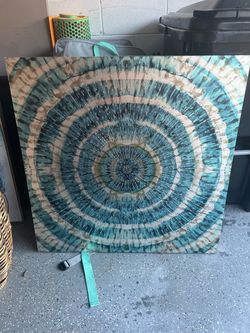 • Set of 2 Large Blue/Teal Modern Abstract Canvas Wall Art Prints