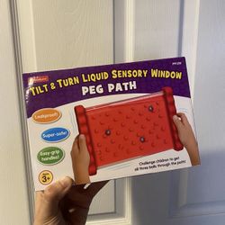 Tilt & Turn Liquid Sensory Window Peg Path 