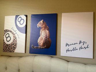 Set of 3 Decorative Wall Canvas Prints