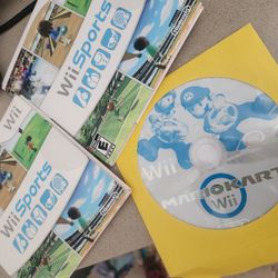 Wii Sports And Mario Kart Wii