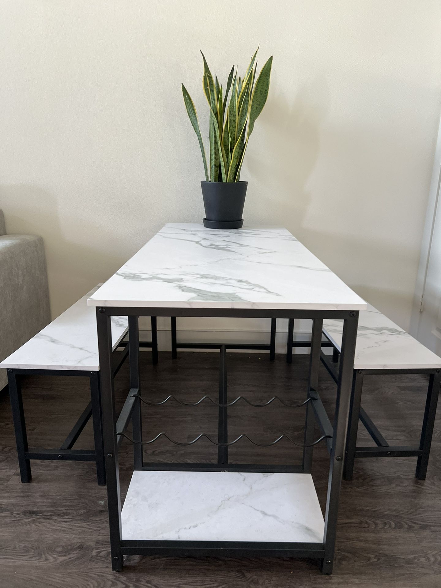 Dining Table With Wine Rack