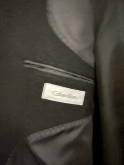 Calvin Klein black overcoat, (barely used, like new) pick up only.
