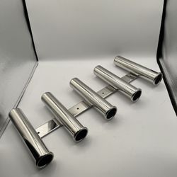 5 link Fishing Rod Holder, Stainless Steel, Side Mount