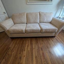 Convertible Beige Sofa Bed
