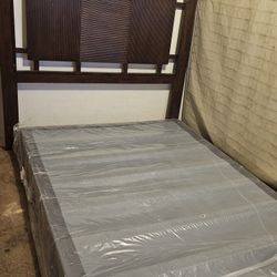 Bed Box Spring AN Headboard 