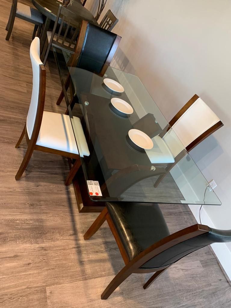 Ekspresso Or White / Ekspresso Camelia Rectangular Dining Room Set