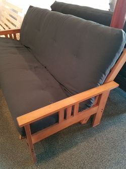 Full size mission futon frame includes Deluxe 10 INCH futon