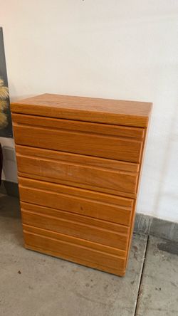 Wood Dresser with Multiple Drawers