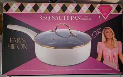 Paris Hilton 3.5 qt Sauce Pan Sauté Saute Pan Ceramic Nonstick