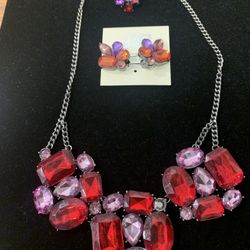 3 Pc. J. Lo BLING NECKLACE, EARRINGS & RING it’s a lovely said, but I no longer have a shop. I bought all the stuff to sell at the ANTIQUE MANTIQUE MA
