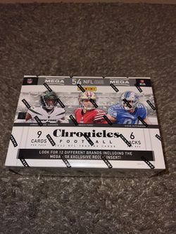 Panini NFL Chronicles 2022 Trading Cards Mega Box