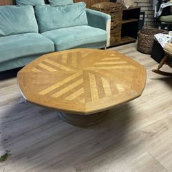Wooden Octagon Coffee Table