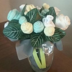 Baby shower baby clothes vase gift