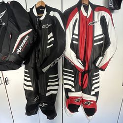 2 Alpinestars one Piece Racing Suit