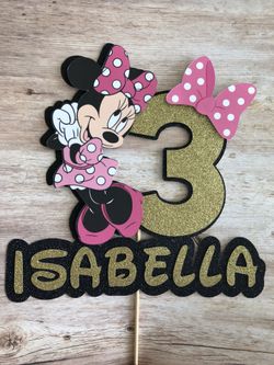 Minnie Mouse cake topper