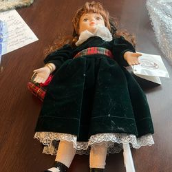 Vintage San Francisco Music Box Porcelain Doll