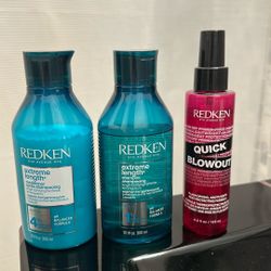 Shampoo, Conditioner And Blow Out Spray 
