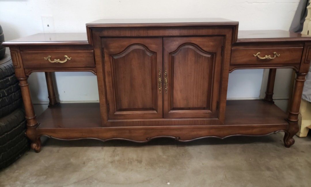 Solid Walnut TV / Plant Stand / Cabinet