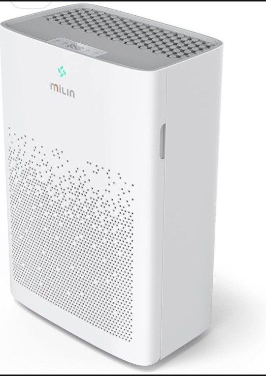 HEPA Filter Air Purifier, MILIN Air Purifier for Large Room, Air Cleaner with 5 Modes, Sleep Auto Mode, Odor Eliminator for Smoke, Pet, PM2.5 Digital