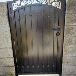Doors with design and arch in black and white