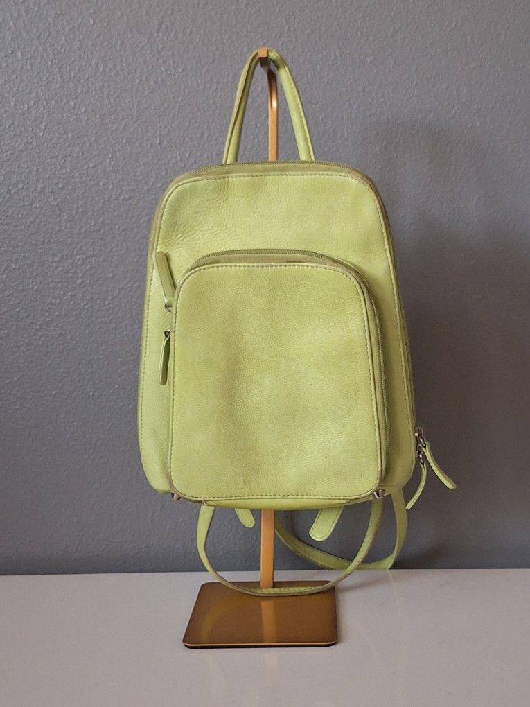 Vintage UC Osgoode Marley Brand Genuine Smooth Leather Mini Backpack Purse