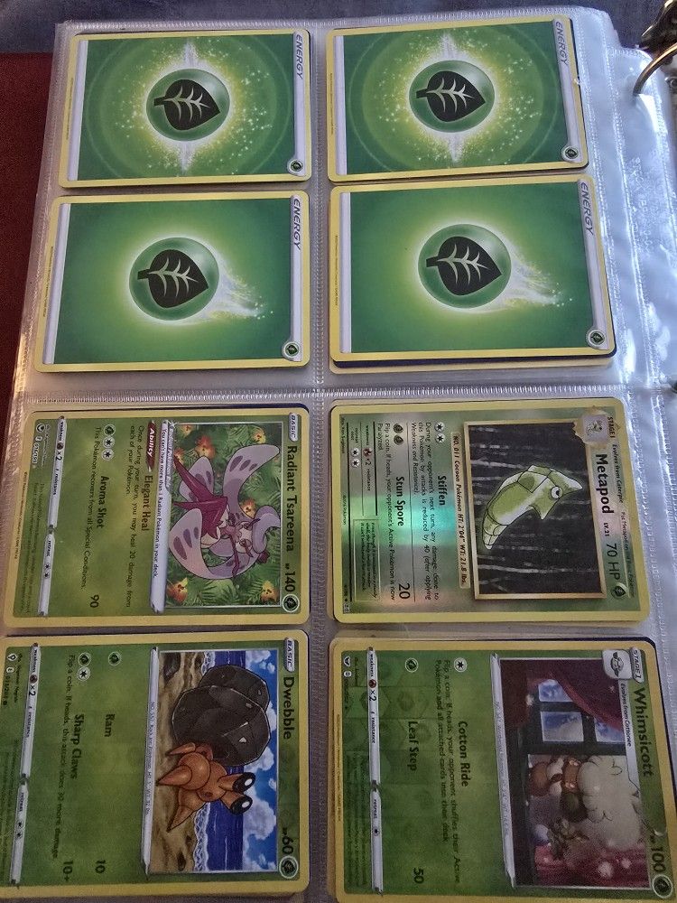 Grass Type Assorted Pokemon Cards