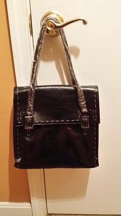 BCBG Black Leather Purse