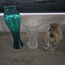 Vintage Glass Flower Vases